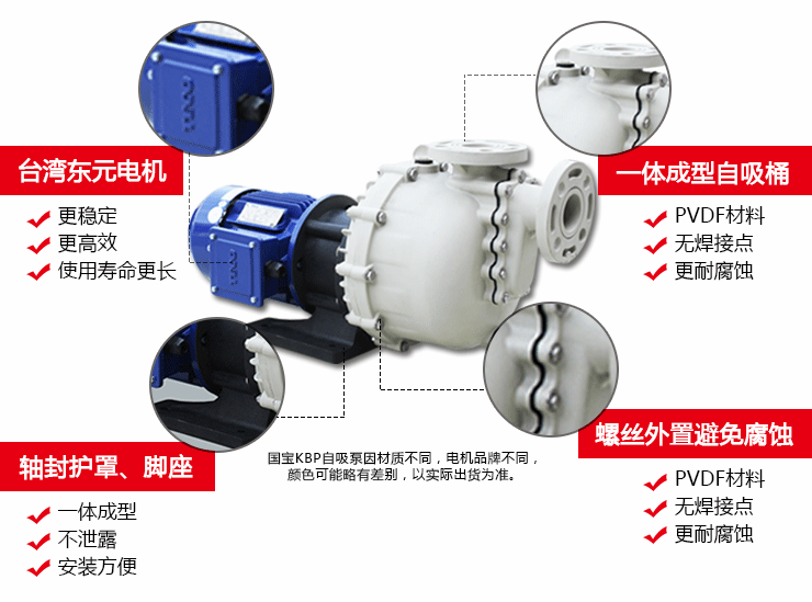 PVDF塑料耐酸堿自吸泵產(chǎn)品細節(jié)